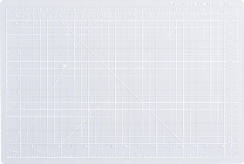 Dahle Vantage 10681 See-Through Premium Self-Healing Cutting Mat, 12"x18", 1/2" Grid, 5 Layers for Max Healing, Perfect for Crafts & Sewing, Clear - Image 1